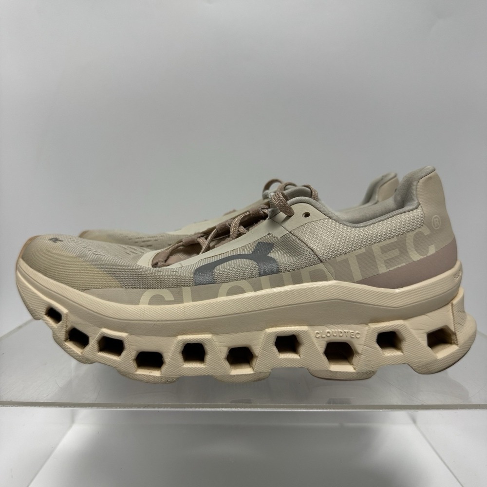 On Cloudmonster Moon Fawn 61.97785 Cloud Running Shoes Sneakers Women's Size 9.5